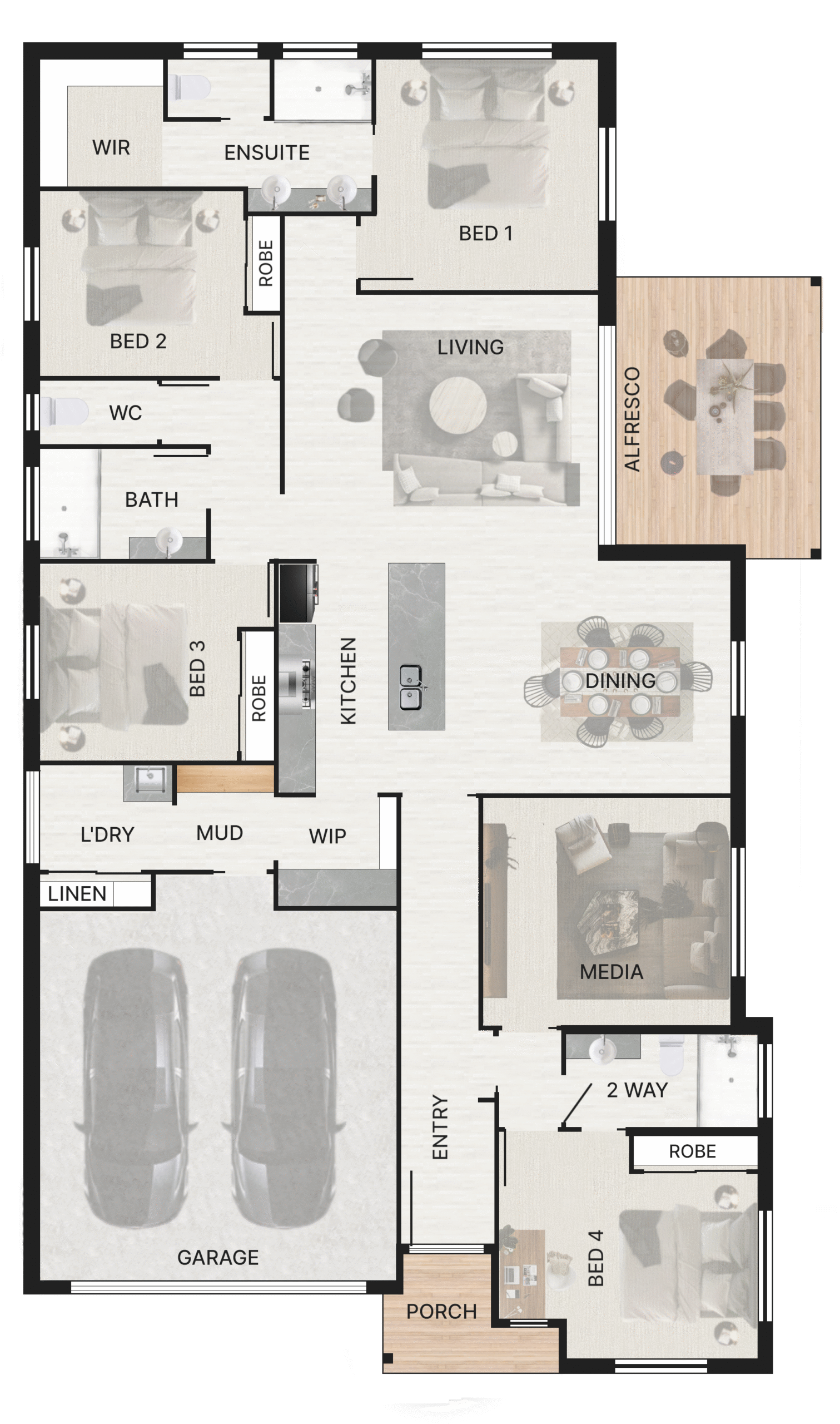 McLachlan Homes - Birchwood 24 Floor Plan